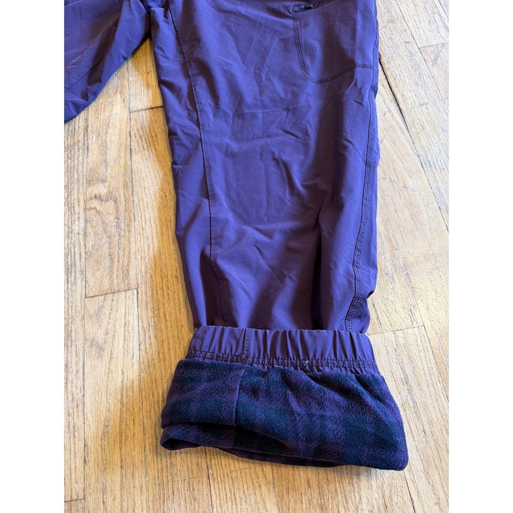 Eddie Bauer Womens Plum Purple Fleece Lined Cargo Joggers Pants Plus Size 16 - Picture 5 of 10